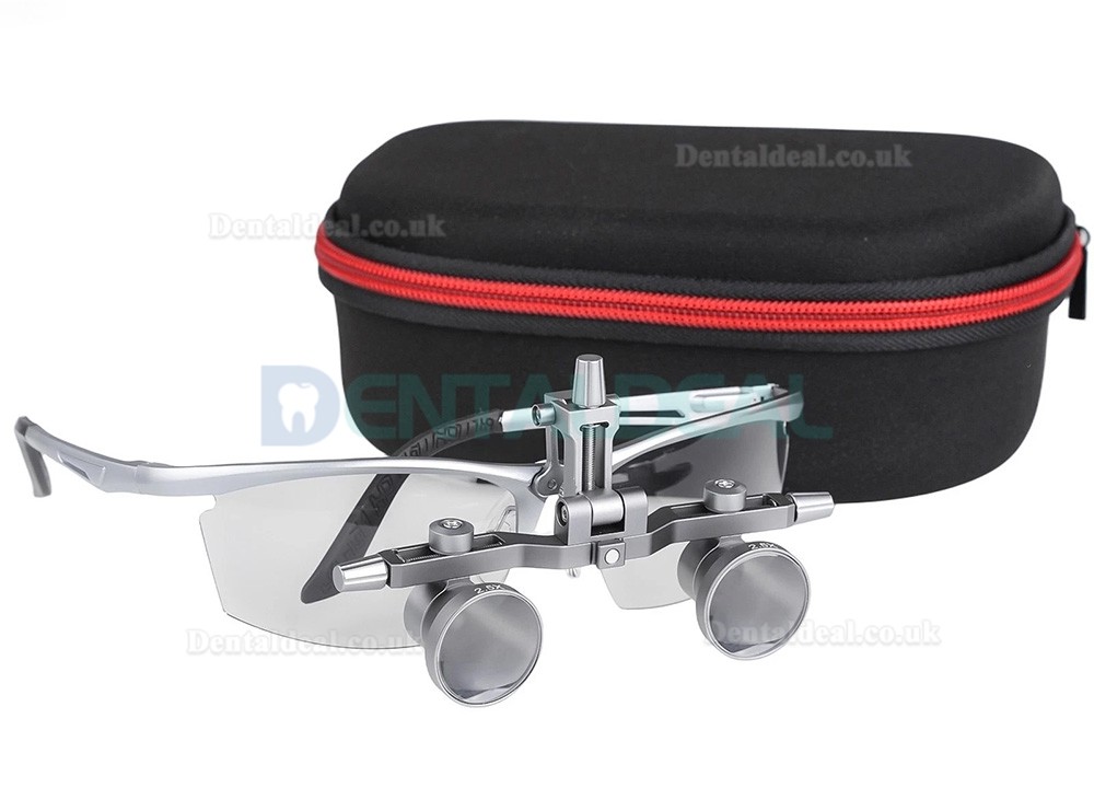 DY-118 2.5X450mm Aluminum Frame Dental Surgical Loupe Adjustable Pupil Distance